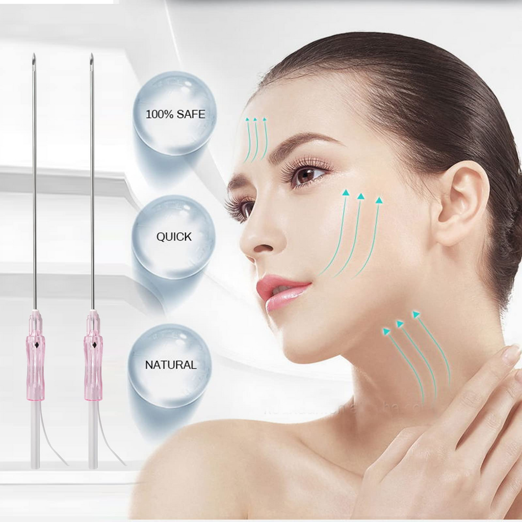 Bulk - PCL Face Lift Threads Cog 3D 360R Bi-direction Cog Type B Blunt 500pcs 19G-100mm