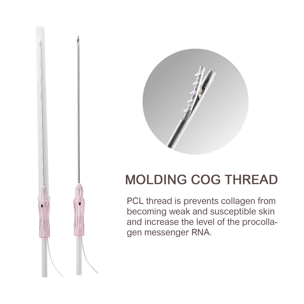 Bulk - PCL Face Lift Threads Cog 3D 360R Bi-direction Cog Type B Blunt 500pcs 19G-100mm