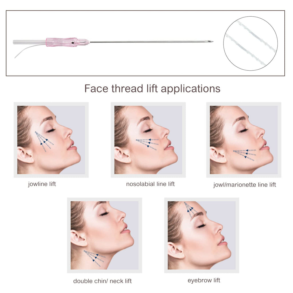 Bulk - PCL Face Lift Threads Cog 3D 360R Bi-direction Cog Type B Blunt 500pcs 19G-100mm