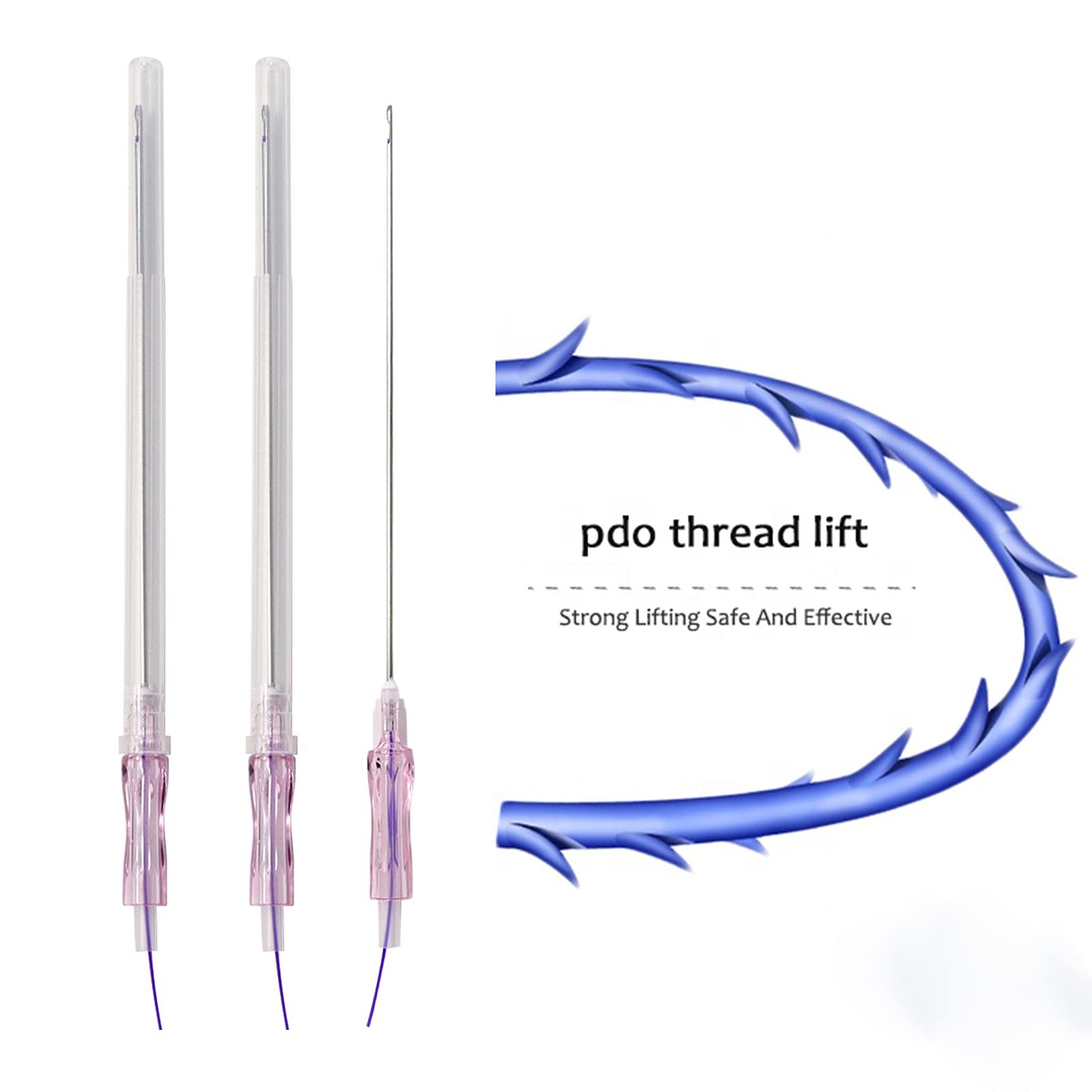 PDO Thread Cog 3D Big V Lifting Thread 18G-100mm 20pcs